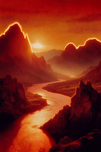 Cinematic Crimson Nocturne style reference image — heavy analog film grain