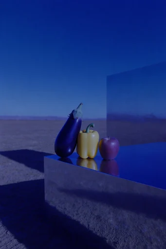 Monolithic Arid Surrealism style reference image — minimalist geometry