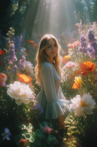 Dreamy Pastoral Etherealism style reference image — muted pastel palette