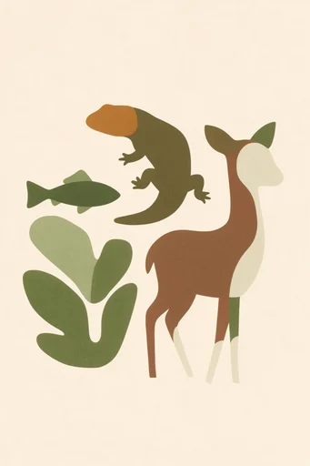 Organic Earthy Minimalism style AI image example 3