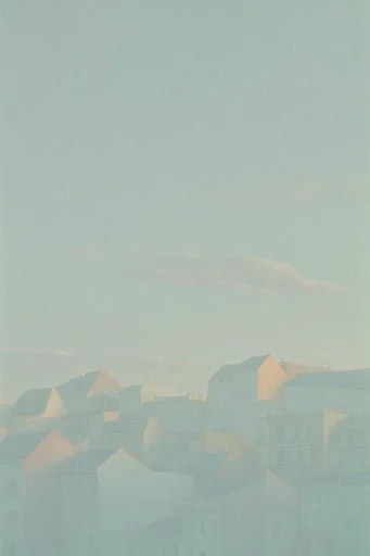 Ethereal Grain Minimalism style reference image — lo-fi retro print