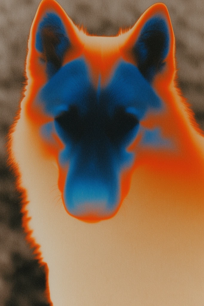 Spectral Thermal Noir style AI image example 3