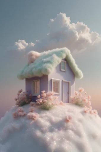 Ethereal Porcelain Surrealism style reference image — iridescent pearlescent sheen