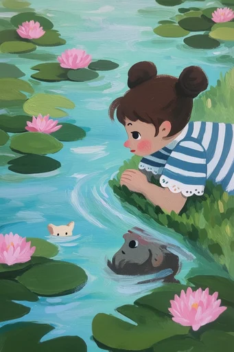 Whimsical Impressionist Waterscapes moodboard — generate AI images in this style