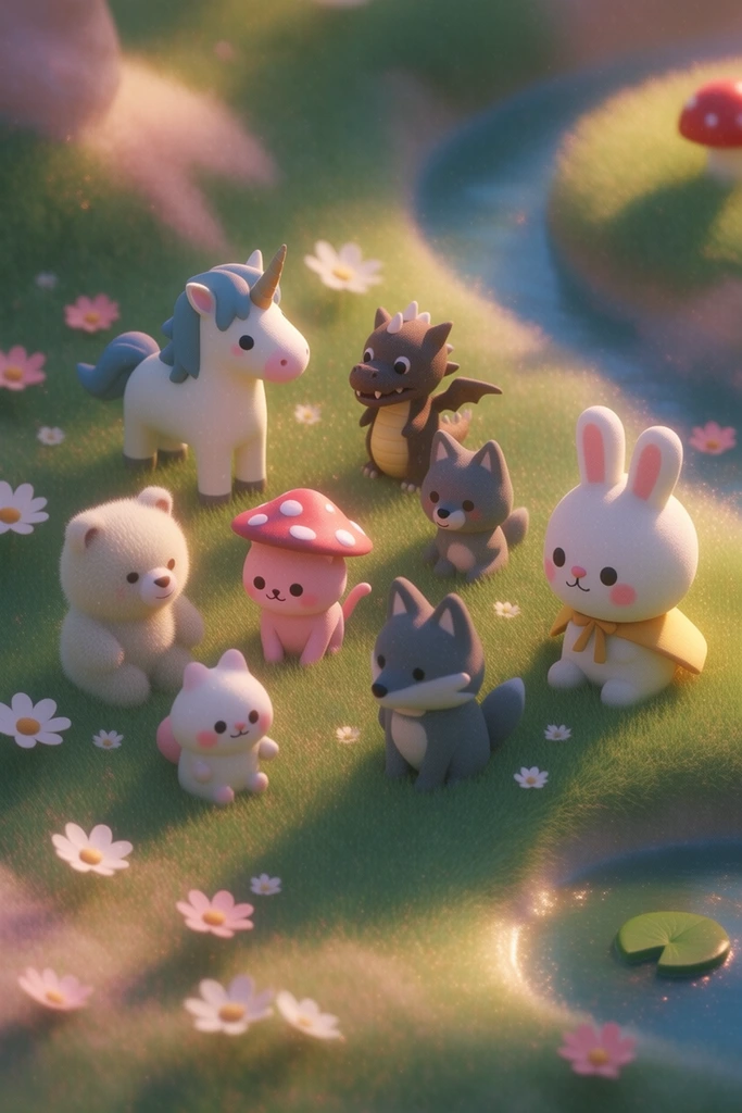 Whimsical Isometric Diorama style AI image example 3