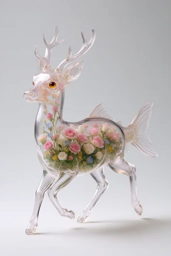 Translucent Biophilic Glassmorphism style reference image — soft pastel gradients