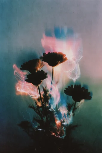 Spectral Luminal Surrealism style reference image — volumetric light leaks
