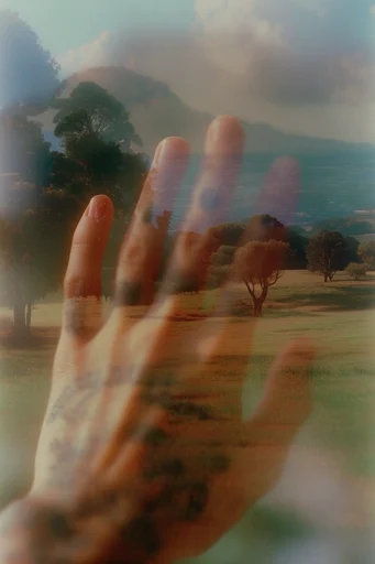 Ethereal Analog Surrealism style reference image — ethereal light leaks