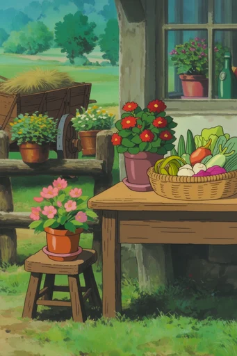 Nostalgic Pastoral Anime style reference image — nostalgic atmosphere