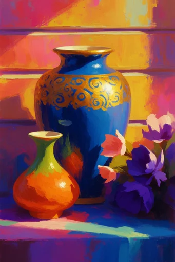 Vivid Impasto Expressionism style reference image — saturated color palette