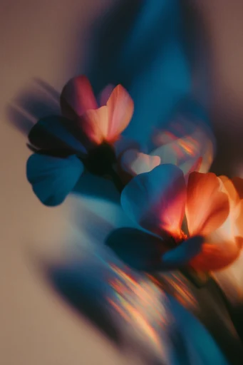 Luminous Kinetic Fluidity style reference image — saturated neon glow
