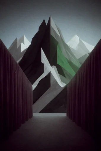 Uncanny Liminal Pastel style reference image — retro-institutional
