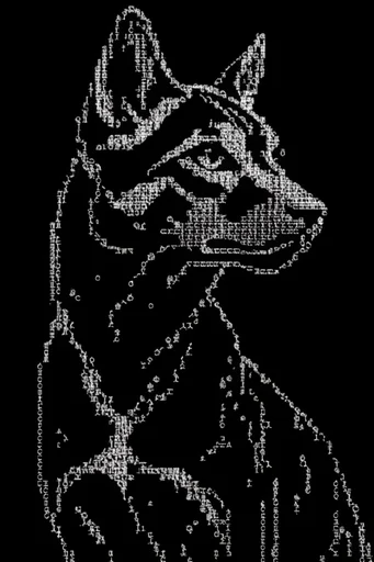 Monochrome Cybernetic Brutalism style AI image example 3
