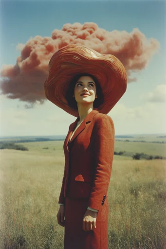 Surrealist Pastoral Dreamscape style reference image — vast pastoral landscape