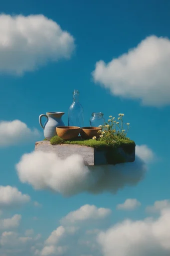 Minimalist Surrealist Dreamscapes style reference image — magical realism