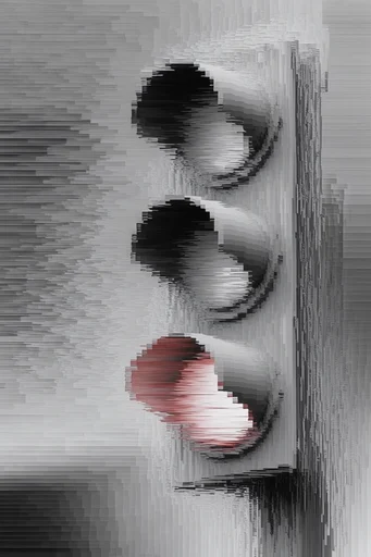 Corrupted Digital Gothic style reference image — glitch art