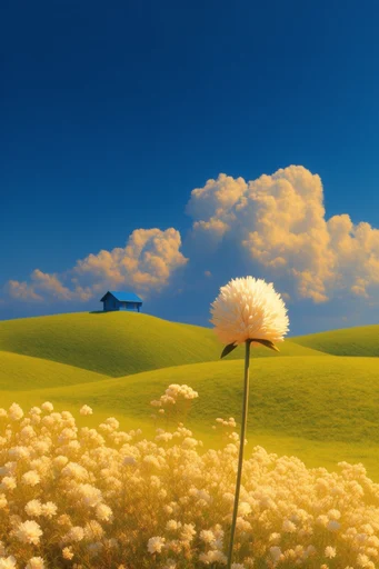 Surreal Liminal Chromatics style reference image — uncanny pastoral