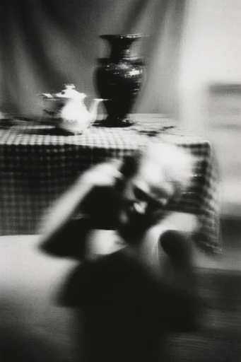 Kinetic Spectral Noir style reference image — heavy motion blur