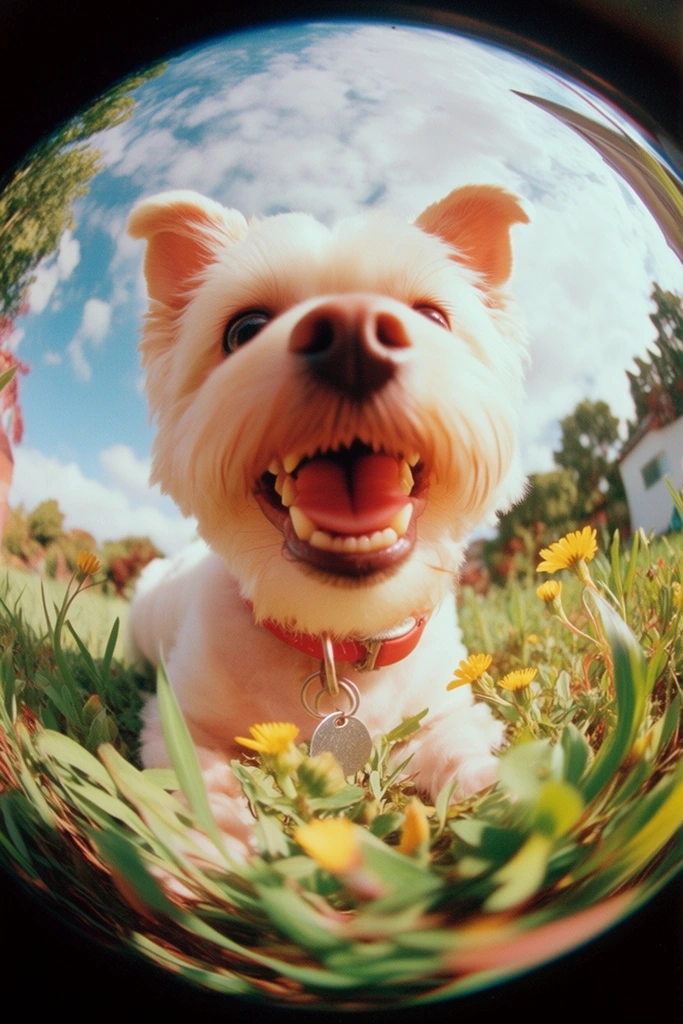 Dynamic Fisheye Nostalgia style AI image example 3