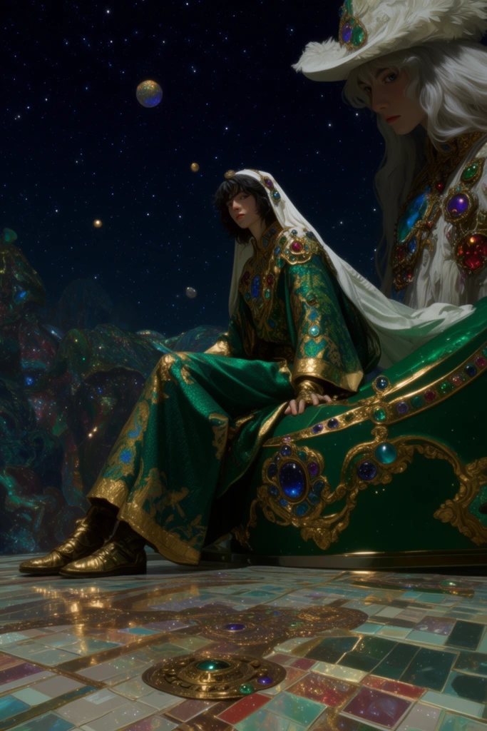 Celestial Gilded Mysticism style AI image example 2