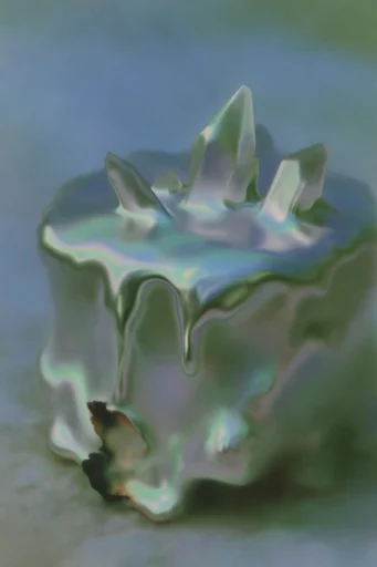 Luminous Liquid Surrealism style reference image — surreal fluid silhouettes