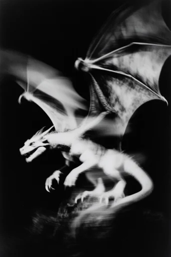 Spectral Noir Motion style reference image — dramatic motion blur