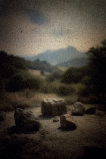 Nocturnal Lo-Fi Pictorialism style AI image example 2