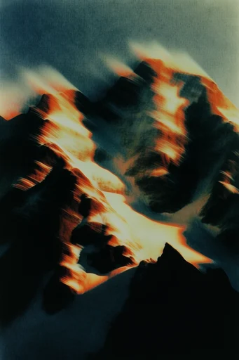 Kinetic Thermal Melancholy style reference image — ethereal silhouettes