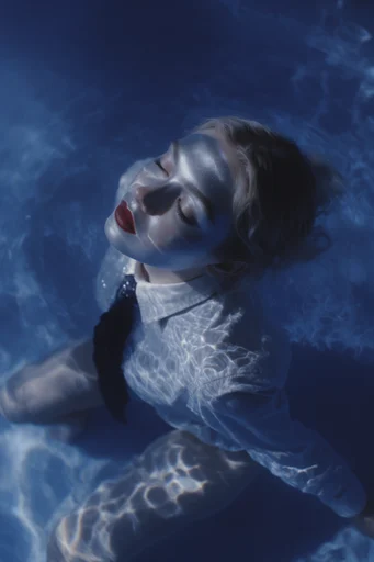 Luminous Submerged Dreamscape style reference image — shimmering light refraction