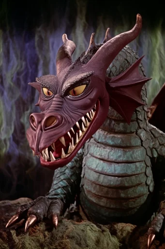 Analog Technicolor Retro-Fantasy style reference image — atmospheric haze