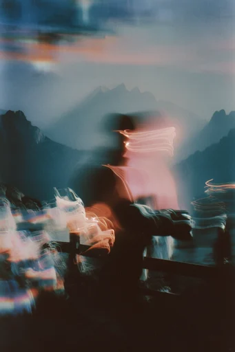 Spectral Luminal Surrealism style reference image — surreal double exposure