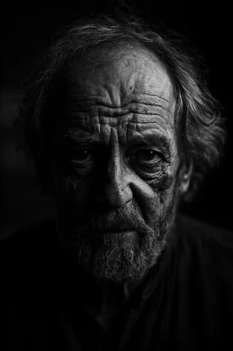 Cinematic Chiaroscuro Noir style reference image — stipple and cross-hatching