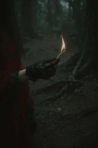 Crimson Gothic Noir style reference image — cinematic moody lighting
