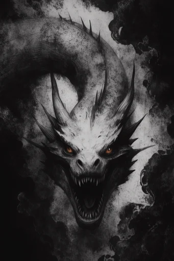 Stark Monochromatic Gothic style reference image — gothic horror aesthetic