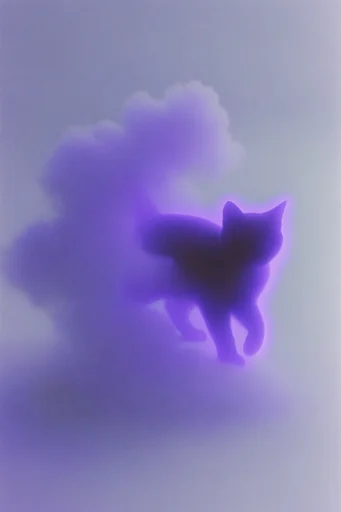 Ethereal Thermal Minimalism style reference image — neon chromatic aura