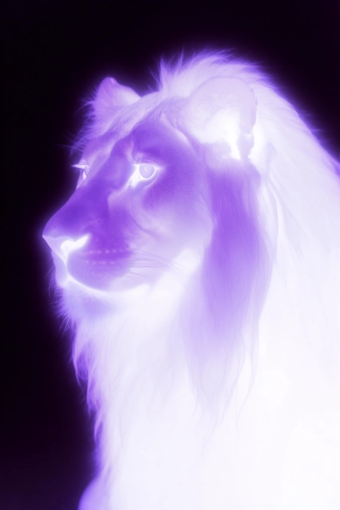 Luminous Ethereal Glitch style AI image example 3