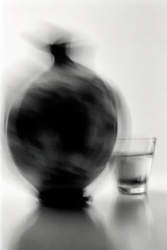 Spectral Kinetic Noir style reference image — high-contrast black and white