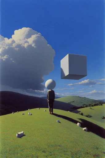 Surrealist Cobalt Horizon style AI image example 2