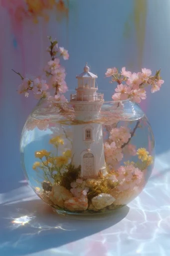 Ethereal Submerged Whimsy style reference image — iridescent shimmer