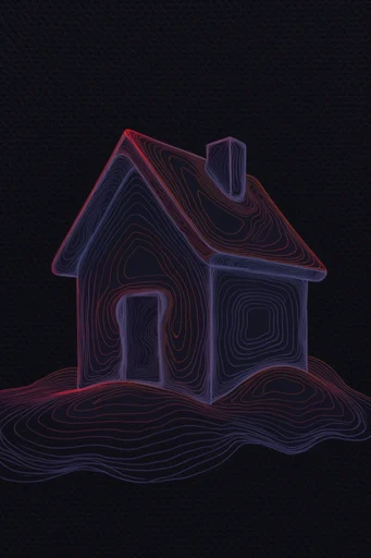 Luminous Topographic Surrealism style reference image — glowing magma veins