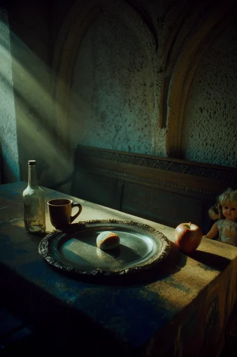 Cinematic Noir Realism style reference image — chiaroscuro lighting