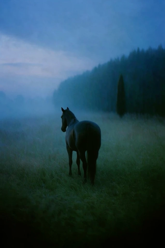 Ethereal Nocturnal Surrealism style AI image example 3