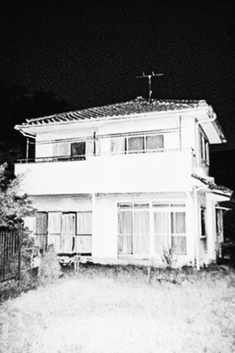 Gritty Analog Monochrome style reference image — stark flash photography