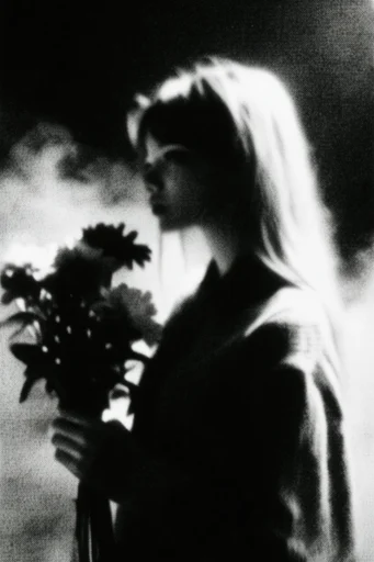 Haunting Monochrome Noir moodboard — generate AI images in this style