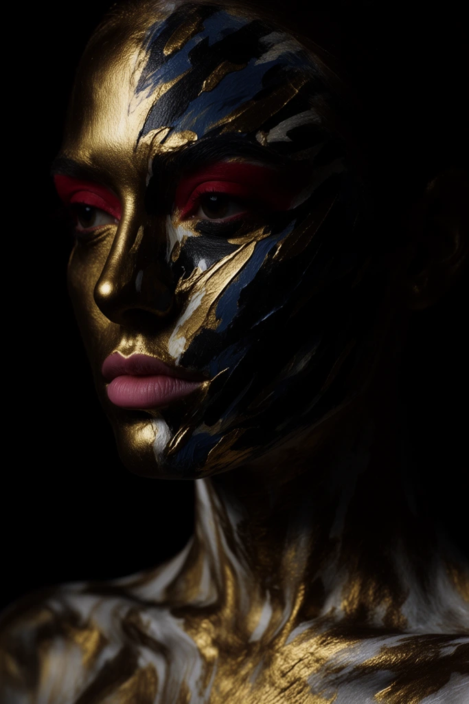 Gilded Chiaroscuro Expressionism style AI image example 1