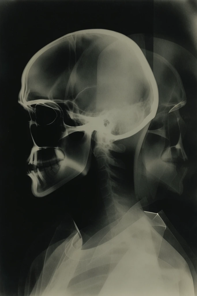 Experimental Darkroom Surrealism style AI image example 1