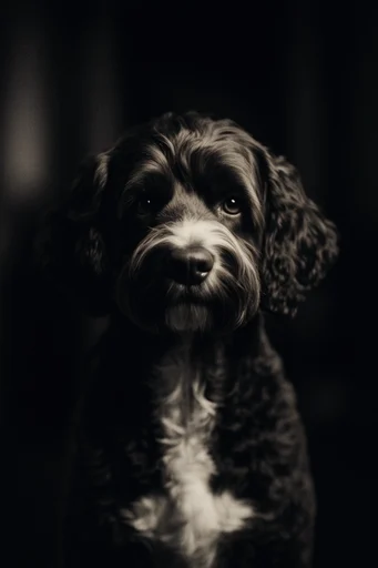 Cinematic Chiaroscuro Noir style reference image — luminous skin texture