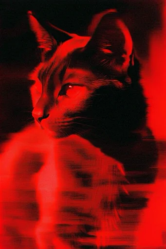 Crimson Noir Spectral style reference image — infrared film aesthetic