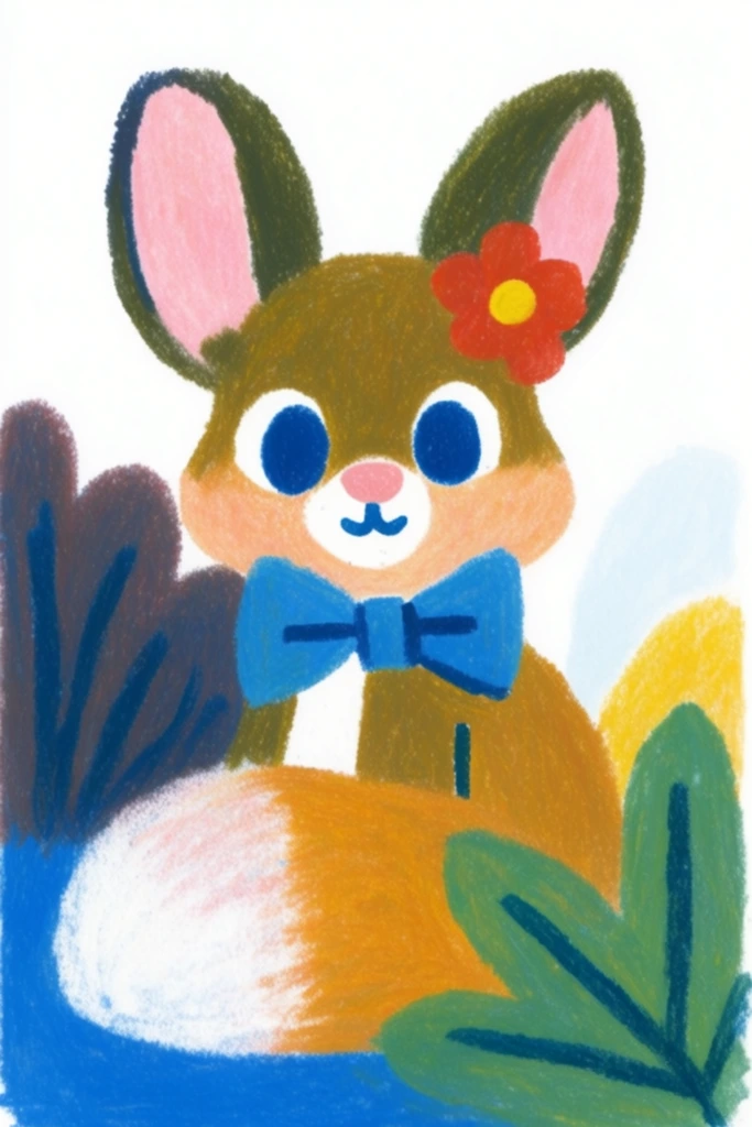 Textured Naive Storybook style AI image example 3