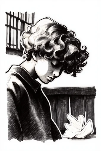 High-Contrast Ink Expressionism style reference image — expressive cross-hatching